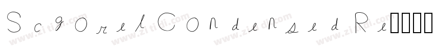 Schorel Condensed Re字体转换